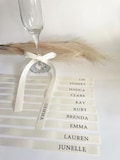 Personalised Ribbon Place Setting | 80cm | Place Card | Name Ribbon | Ribbon Tag | Wedding Ribbon | Ribbon Drink Tag | Custom Ribbon Name product logo