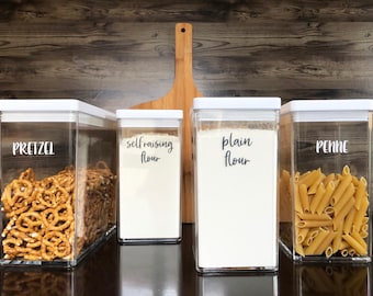 Custom Pantry Labels | Kitchen Labels | Canister Labels