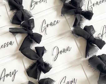 Personalised Acrylic Tag Name Place Cards | Guest Place Cards | Name Tag | Bookmark | Event Place Card | Wedding Place Card