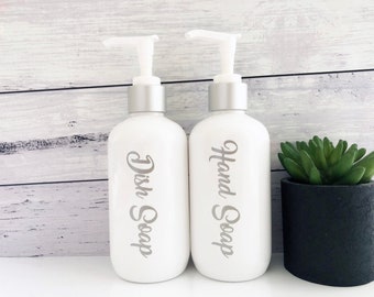 250ml White Pump Bottle with Label | Plastic Pump Bottle