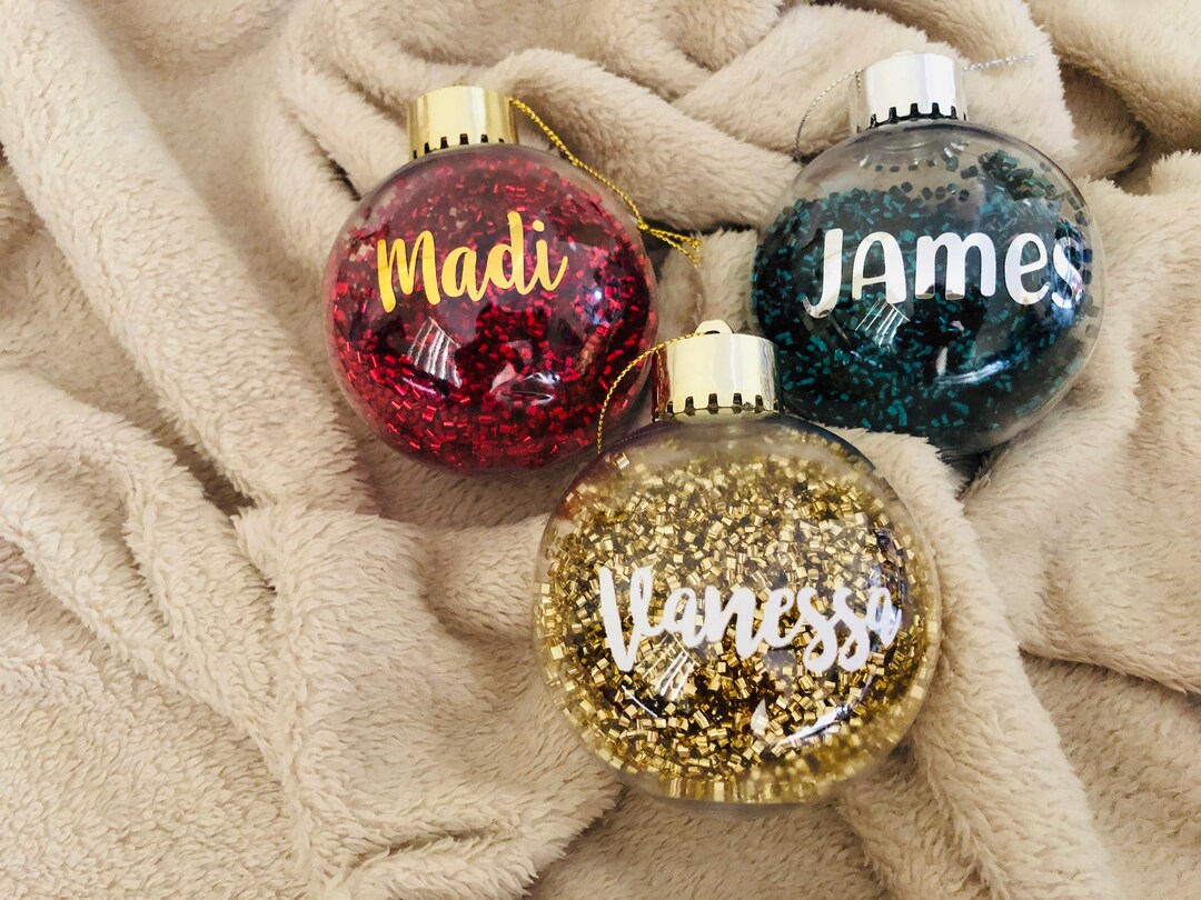 Custom Label Decals for Ornaments Bauble Christmas DECAL/LABEL ONLY