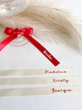 Personalised Ribbon Place Setting | 60cm | Place Card | Name Ribbon | Ribbon Tag | Wedding Ribbon | Ribbon Drink Tag | Custom Ribbon Name product logo