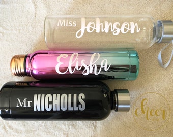 Customised Drink Bottle Name Label