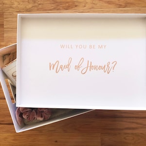 Personalised Bridal Decal  | Will You Be My Bridesmaid Decal | Bridesmaid Gift Box Decal ** DECAL/LABEL ONLY**