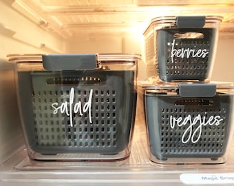 Custom Fridge Organisation Labels
