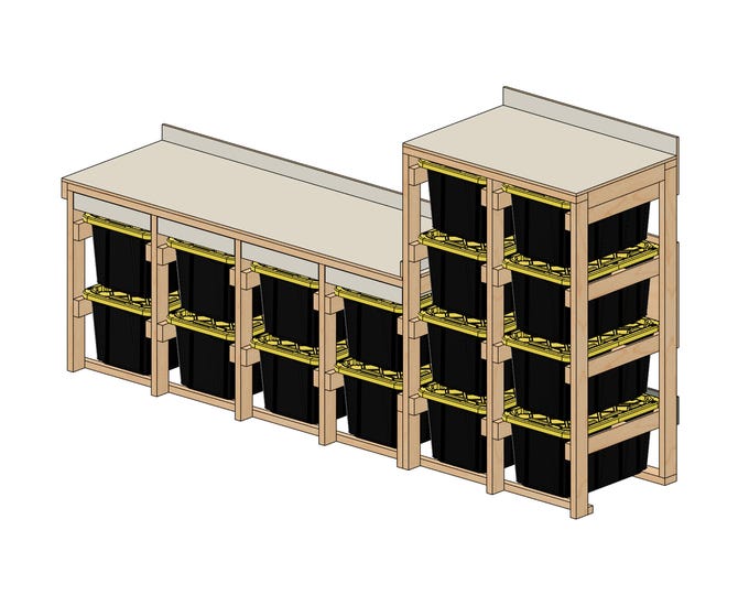 Tote Storage Workbench Plans (Instant Digital Download)