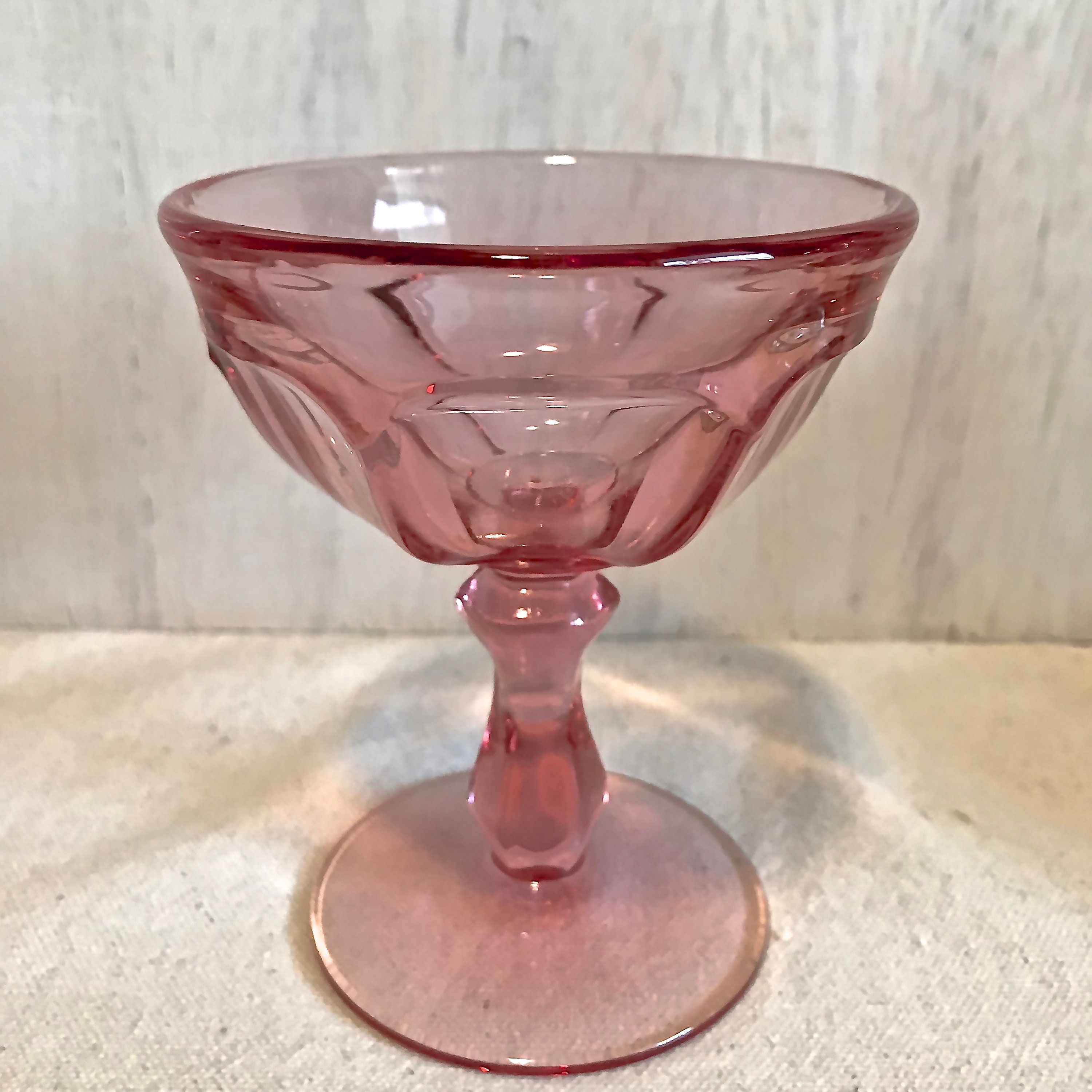 Download Vintage Set of 6 Pressed Glass Wine/ Cocktail/ Water ...