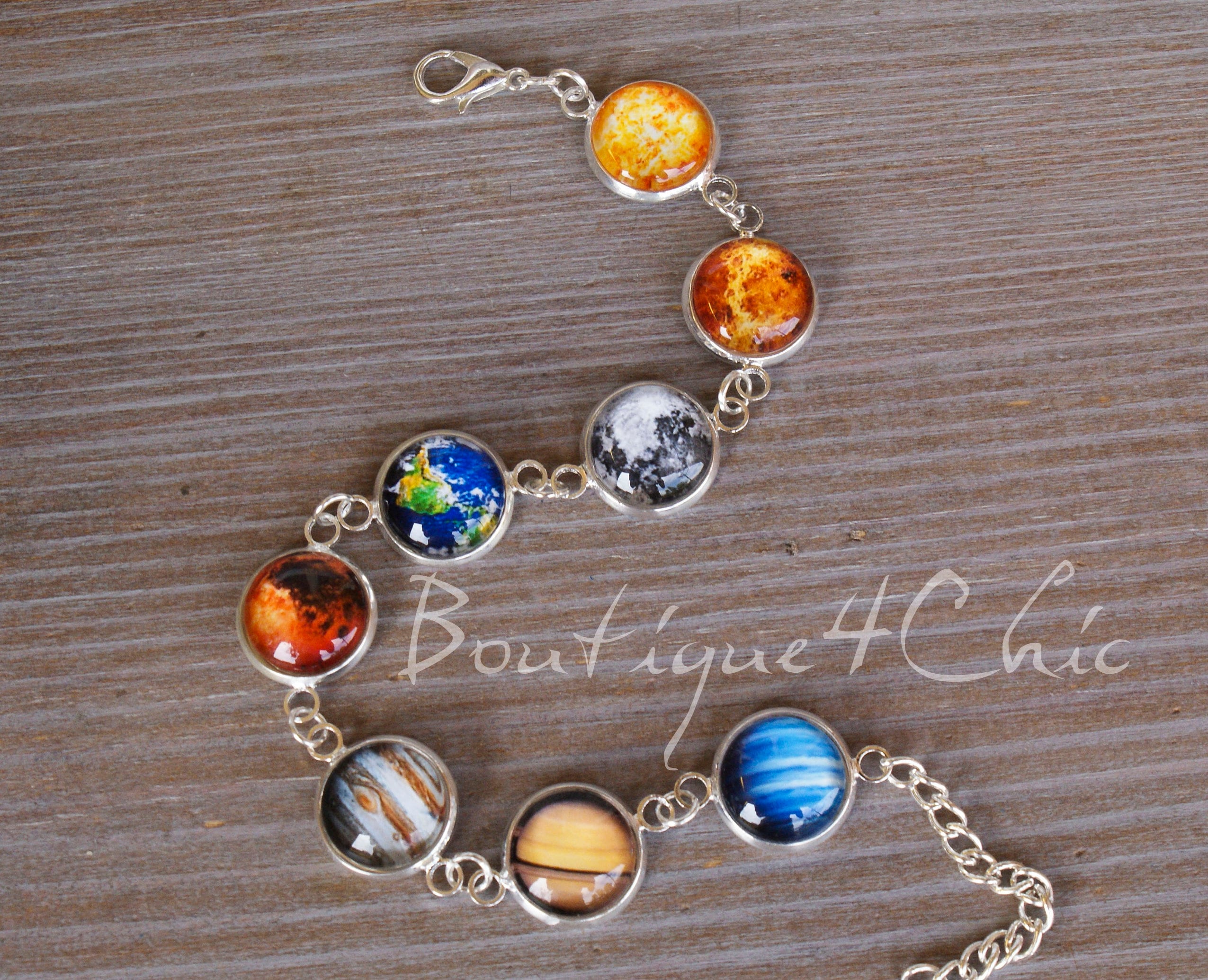 Solar System Bracelet Bracelet Space Galaxy Etsy