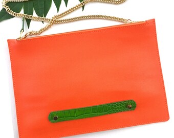 Bright orange shop purse