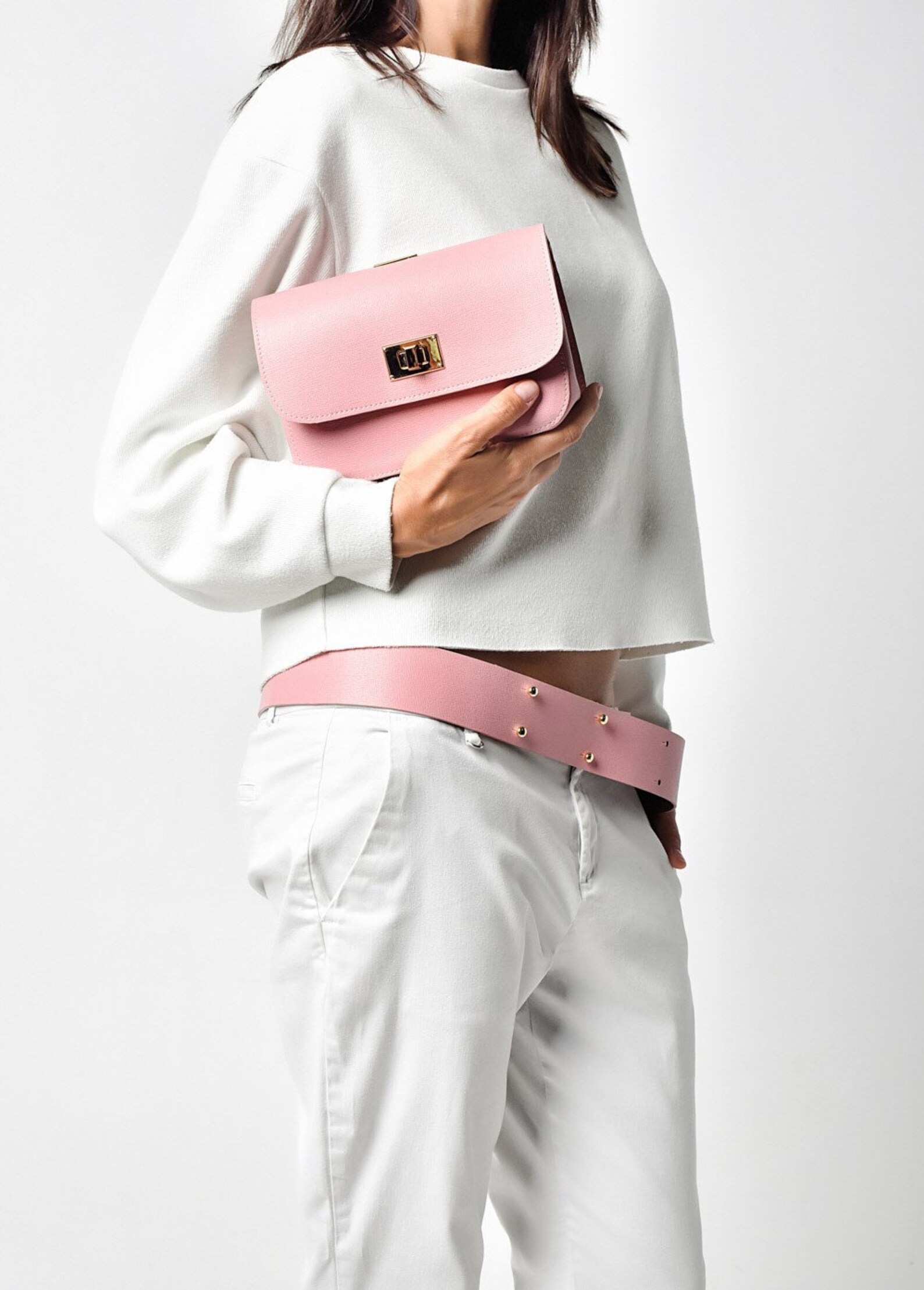 target pink belt bag