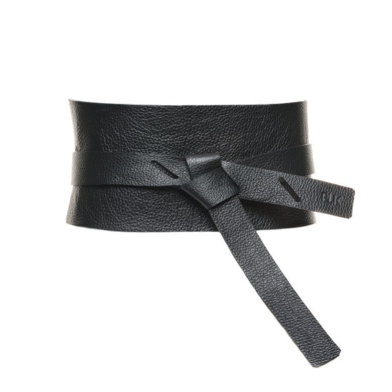 Ibel Wrap-around Leather Belt Italy Italian Vegetable Tanned Leather Obi Wrap Belt - Caramel  main image 4