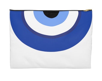 Evil Eye Accessory Pouch, Evil Eye Clutch, Evil Eye Handbag, Evil Eye Bag, Clutch Bag