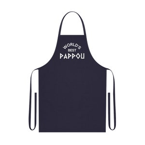 Meilleurs papous du monde, tablier en coton, vêtements grecs, papous grecs, produit grec, cadeau grec, cuisine de Pappou