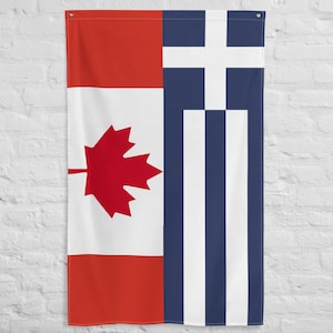 Greek Canadian Flag, Greece, Canada Flag