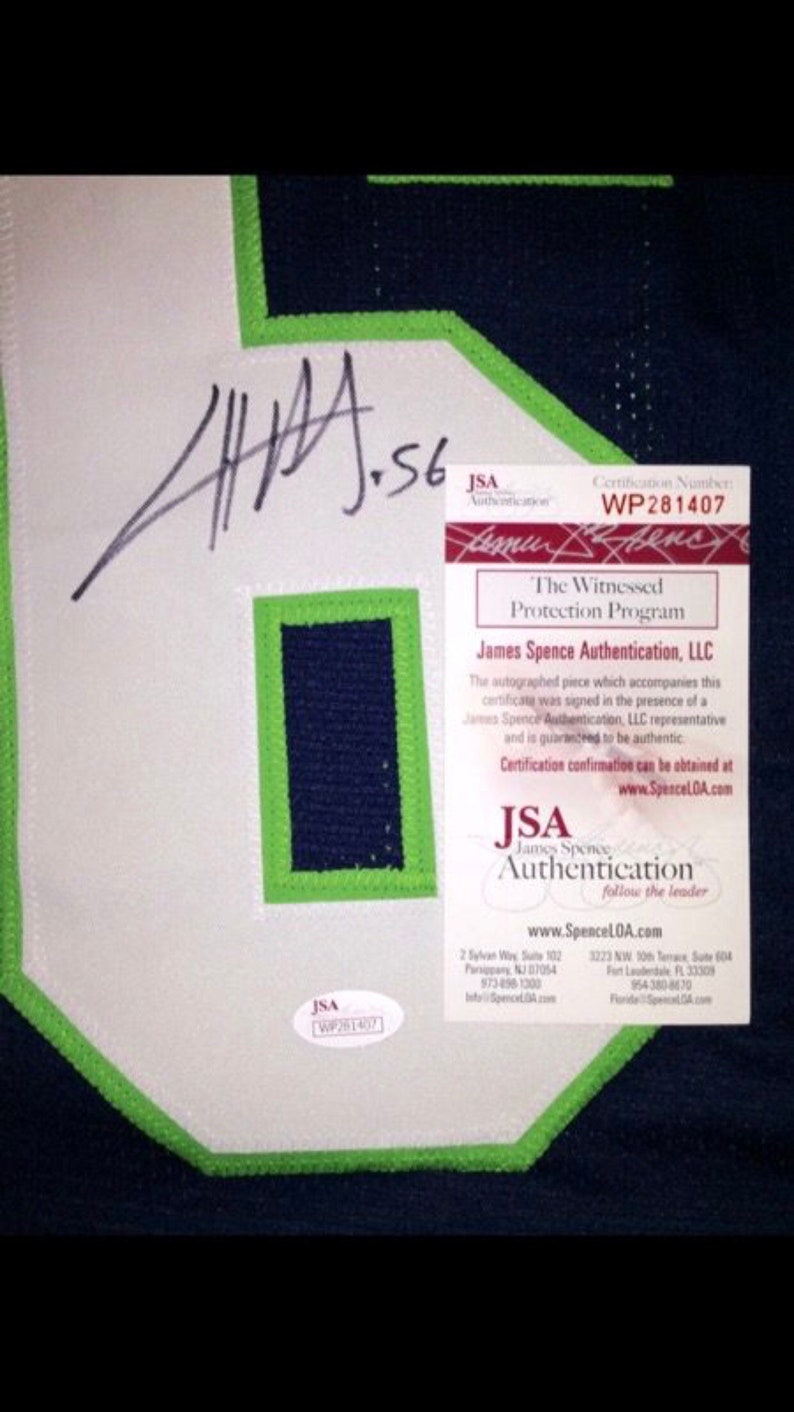Cliff Avril Hand Signed Autographed Seattle Seahawks Jersey