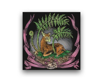 Opera d'arte originale - Agnus Dei scita - Illustrazione con tecnica mista