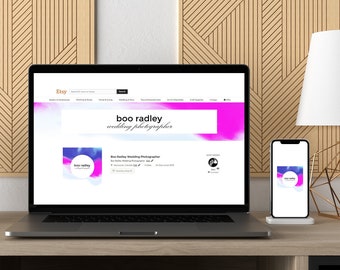 Etsy Shop Starter Set, Etsy Cover Kit, Logo Etsy Shop, Hot Pink Marble Cover, etsy branding, custom set, etsy banner, etsy shop logo brand