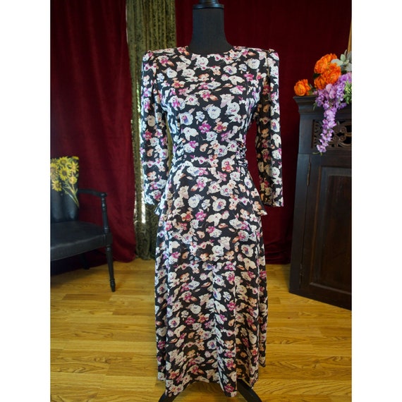 Vintage 80's Peplum Secretary Dress