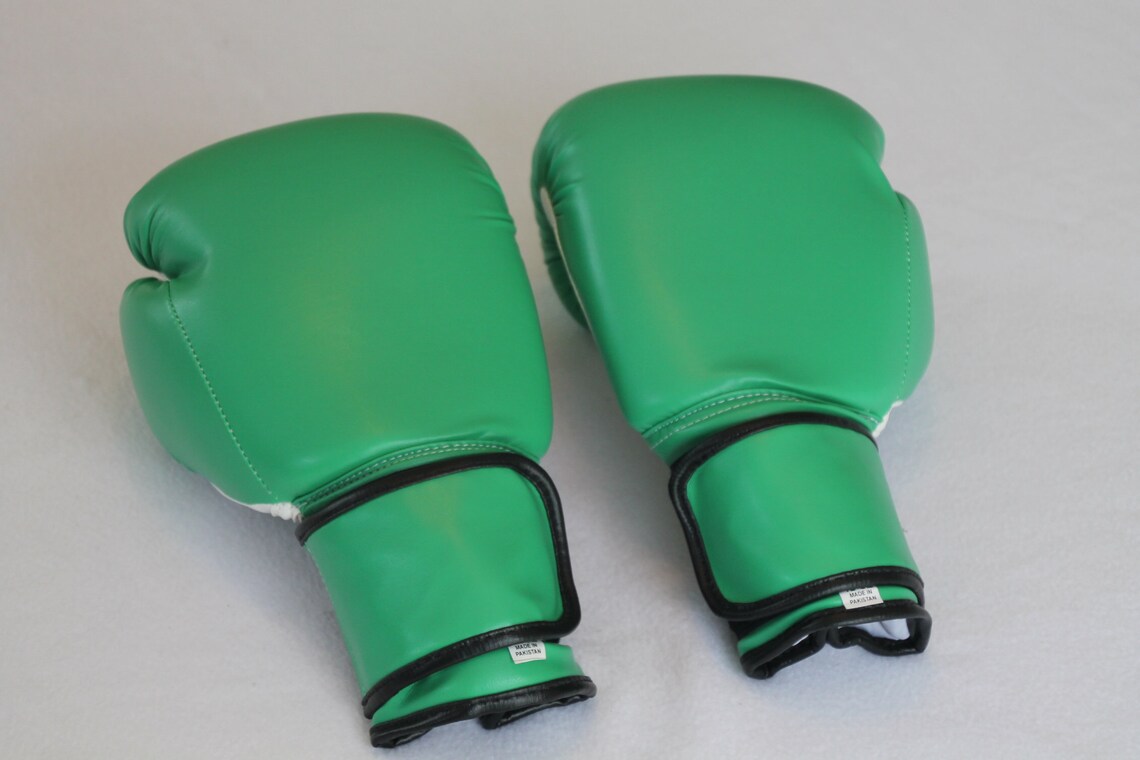 Lime green Boxing Gloves 12oz Size Etsy
