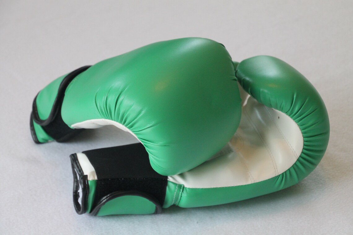 Lime green Boxing Gloves 12oz Size Etsy
