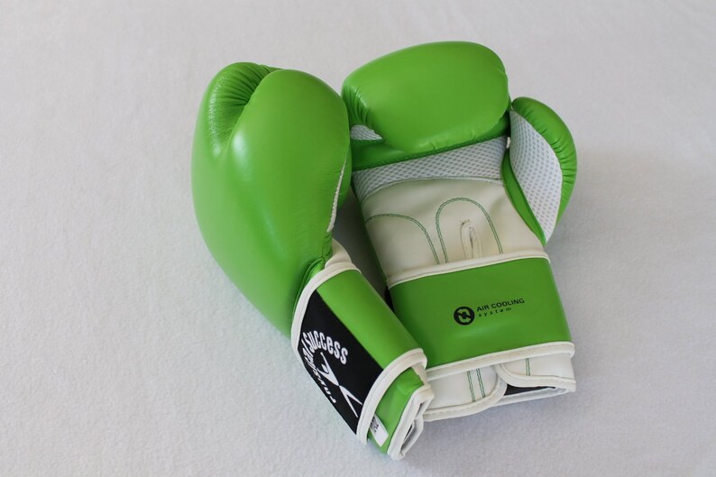 Lime Green Boxing Gloves 12oz Etsy