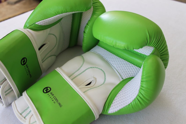 Lime Green Boxing Gloves 12oz Etsy