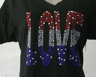 S-3X RED Fridays Star and Stripes Remember Everyone Deployed Red Ladies T-Shirt