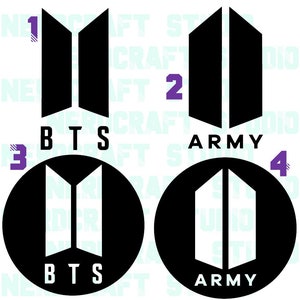 BTS Inspired Decals - 6 inches