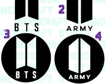 BTS Inspired Decals - 6 inches