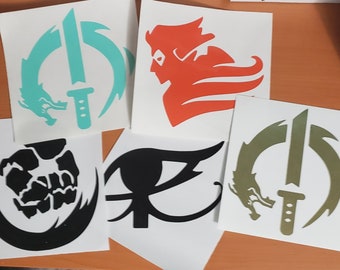 Overwatch Inspired Spray Decals - 6 inches