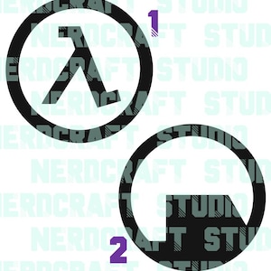 Half Life Inspired Decals - 6 inches