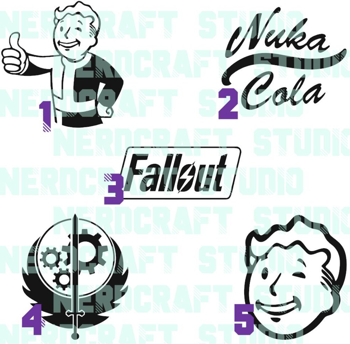 Fallout Inspired Decals - 6 Inches - Etsy