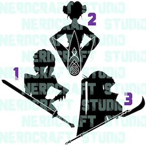 Kpop Demon Hunters Inspired Decals - Huntr/x