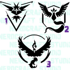 PKMN GO Inspired - Faction Decals - 6 inches