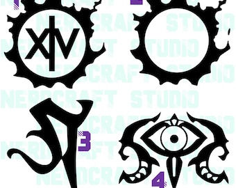 FFXIV Inspired Decals - General Logo and Factions - 6 inches