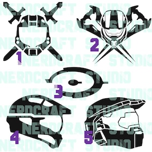 Halo Inspired Decals - 6 inches