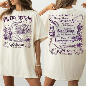 Salt Rosemary Lavender Love 2 Sides T-Shirt, Practical Magic Shirt, 90s Halloween Movie Tee, Halloween Sweatshirt Gift
