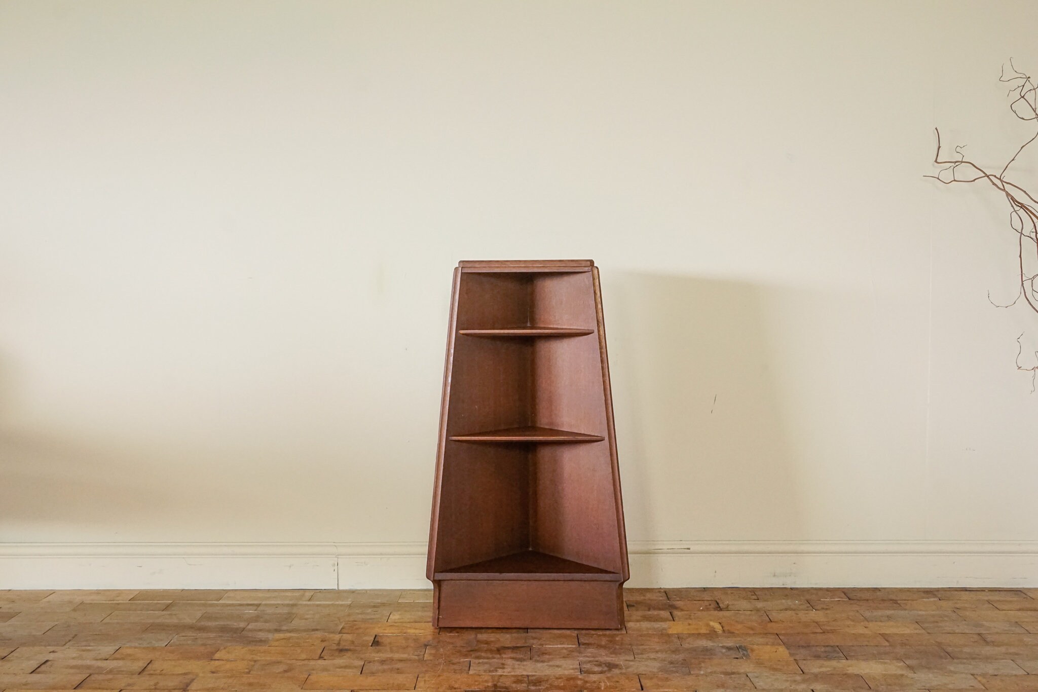 Vintage G Plan Oak Corner Shelf Unit Etsy UK