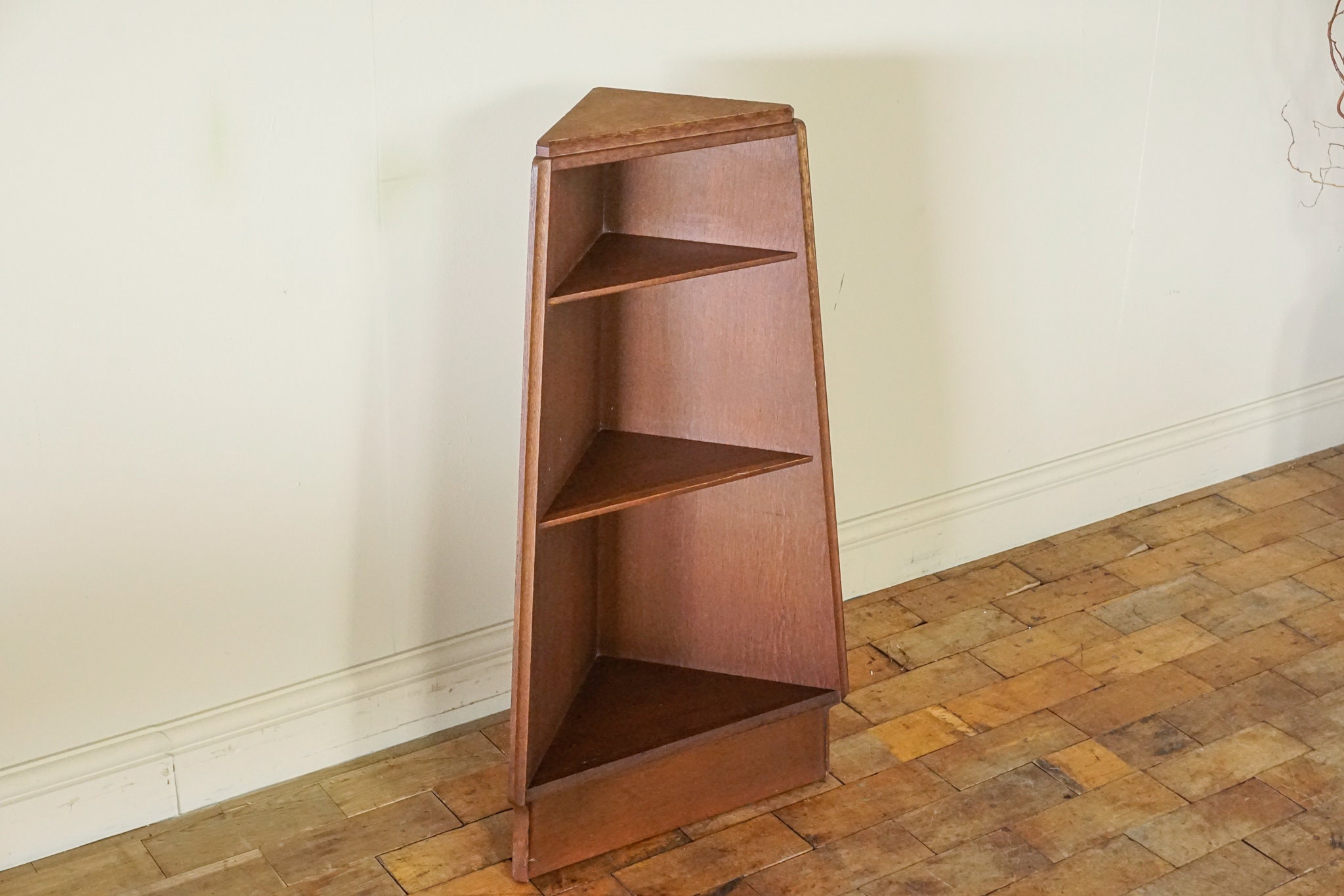 Vintage G Plan Oak Corner Shelf Unit Etsy UK