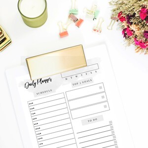 Daily Planner Printable // Daily Focus Printable // Task List // Goal ...