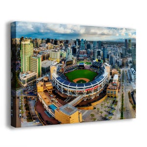 San Diego Padres Baseball Petco Park SD Skyline Print: MLB Stadium Wall Art for Baseball Fans & Sports Decor