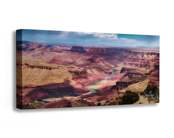 Grand Canyon, Arizona Desert Picture Panorama Nature Photo, Calming Bohemian Artwork