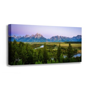 Grand Teton Rustikale Wandkunst Land Dekor, Wyoming National Park Berglandschaft Foto