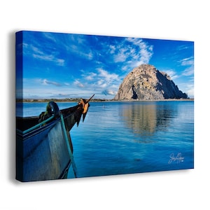 Morro Bay California Coastline Ocean Picture Nature Photo, Morro Rock Coastal Relaxation Artwork, Dorm Room, Office & House Decor