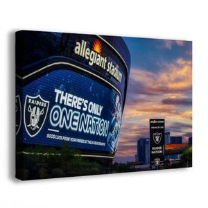 Las Vegas Raiders Football Picture, Allegiant Stadium NFL Poster
