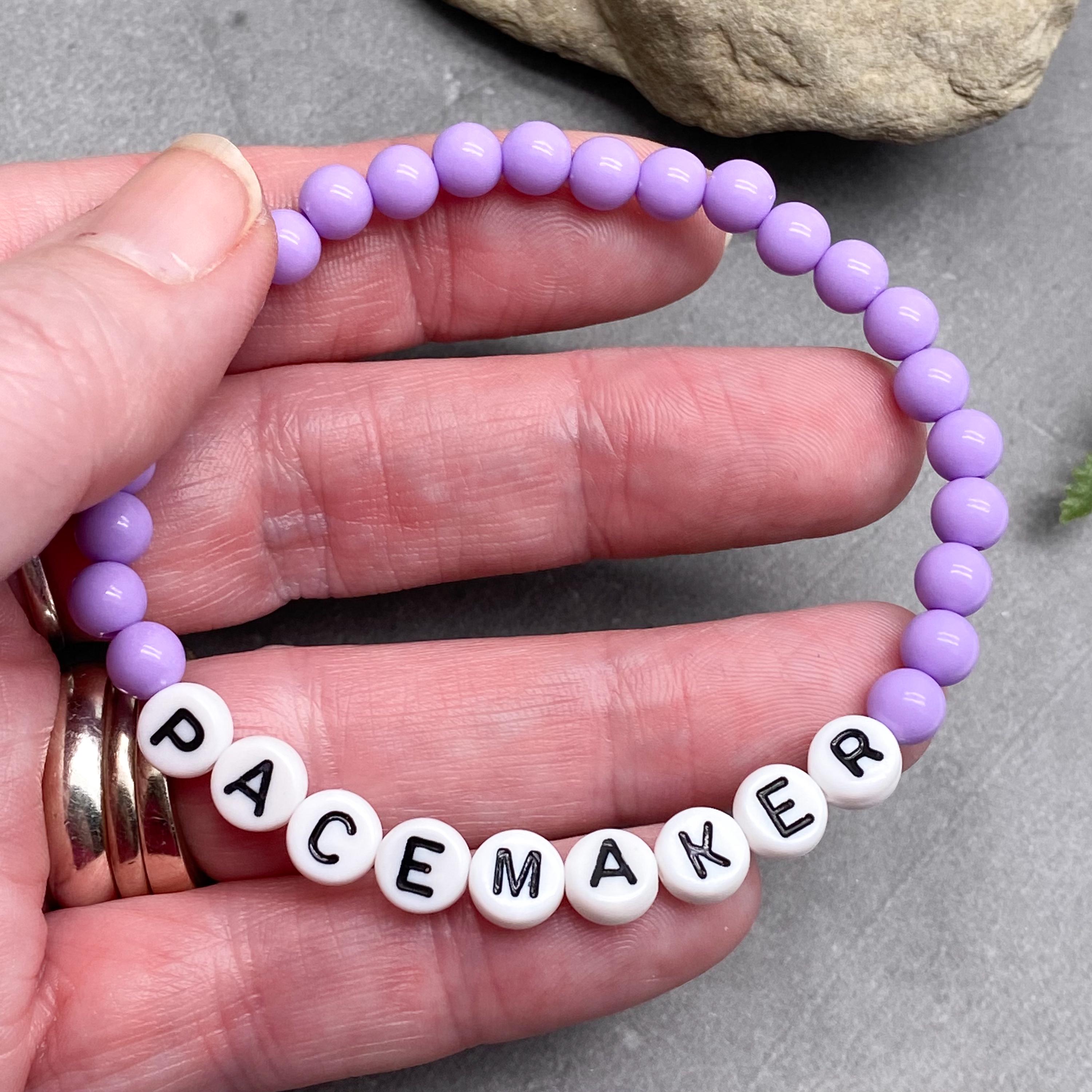 PACEMAKER Bracelet, Medical Alert Bracelet, Beaded Pacemaker Bracelet ...