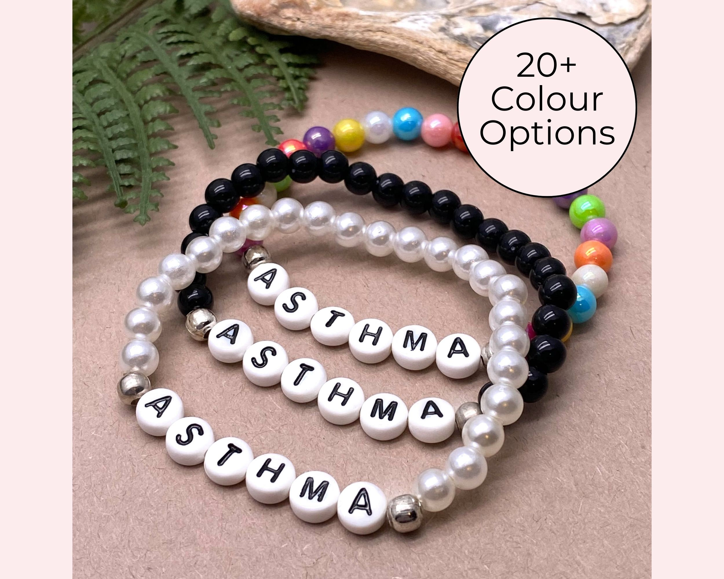 Asthma awareness bracelet deals