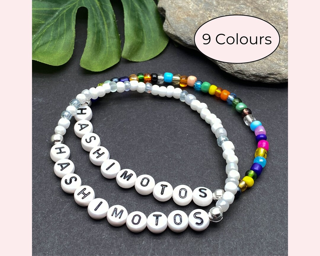 HASHIMOTOS Bracelet, Medical Alert Bracelet, Hypothyroidism Awareness