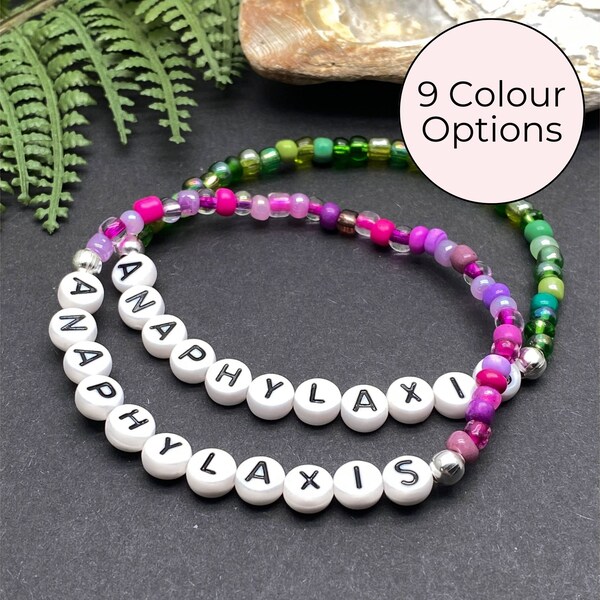 Anaphylaxis Bracelet Etsy