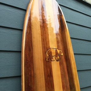 Hollow wooden surfboards